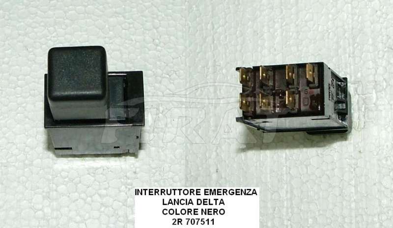 INTERRUTTORE EMERGENZA LANCIA DELTA NERO